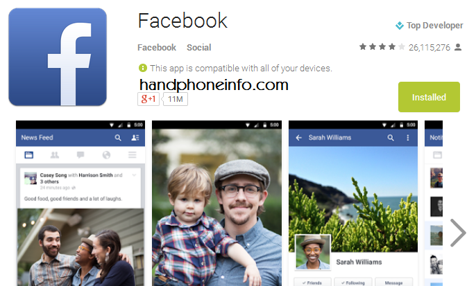 Aplikasi Facebook untuk Android Terbaru