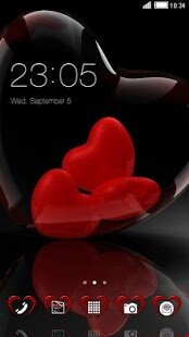 Romantic Red Heart Theme